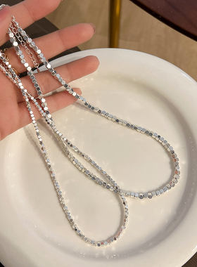 小碎银子项链女轻奢小众ins