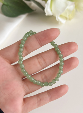 森林系小清新绿色手链女