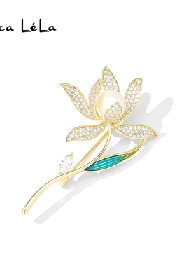 玉兰花胸针高端精致时尚