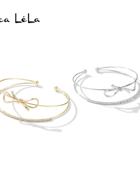 蝴蝶结双层手镯女2024新款