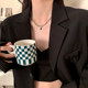 Versatile titanium steel spliced chain necklace for women women's necklace