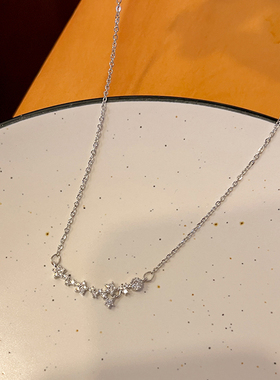 高级感银色星星项链配饰