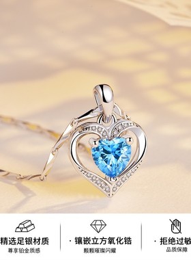 999纯银项链女遇见心动2022年新