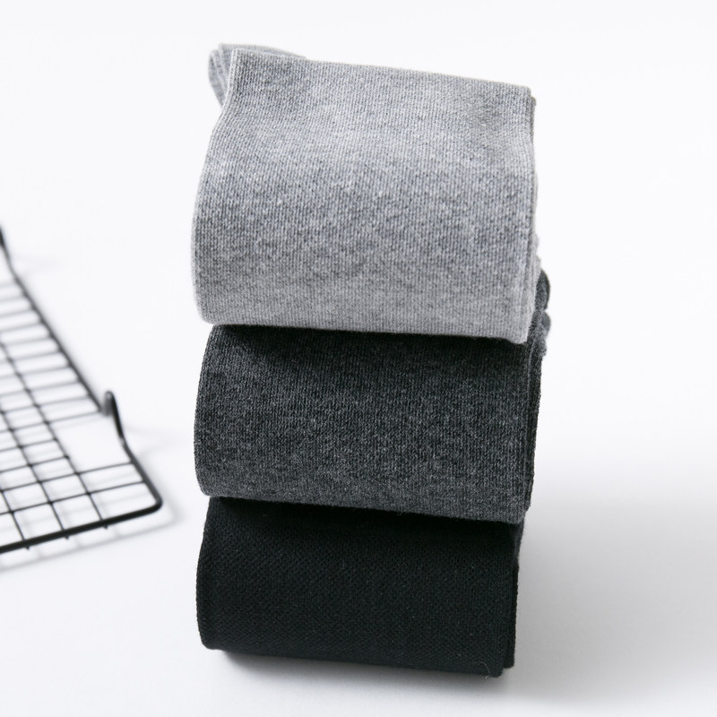 日系春秋微压高筒黑色防臭jk过膝袜 乐优亿品短袜/打底袜/丝袜/美腿袜