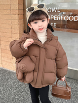 Autumn Winter Childrens new 2023 Ocean Gas Girl Light Medium Long Style Thickened Warm Down Clothing Jacket Winter Clothing Tide