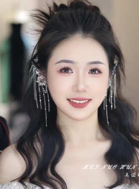 美诺婚饰韩式森系仙美礼服耳饰