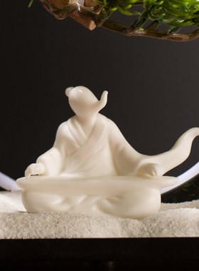 玄关客厅迎客松摆件装饰客厅桌面