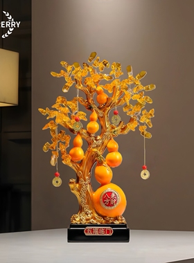 八方来财葫芦树样板间软装搭配轻奢家居装饰招财纳福礼品