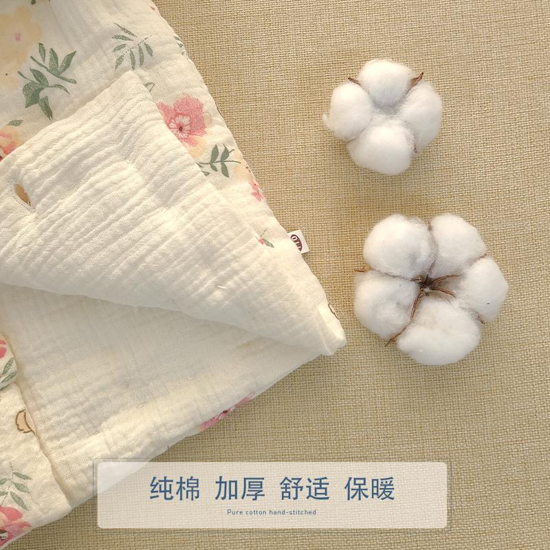 纯棉花手工儿童棉衣宝宝冬季纱布棉袄小中大童加厚内胆内外穿棉服 - 图2