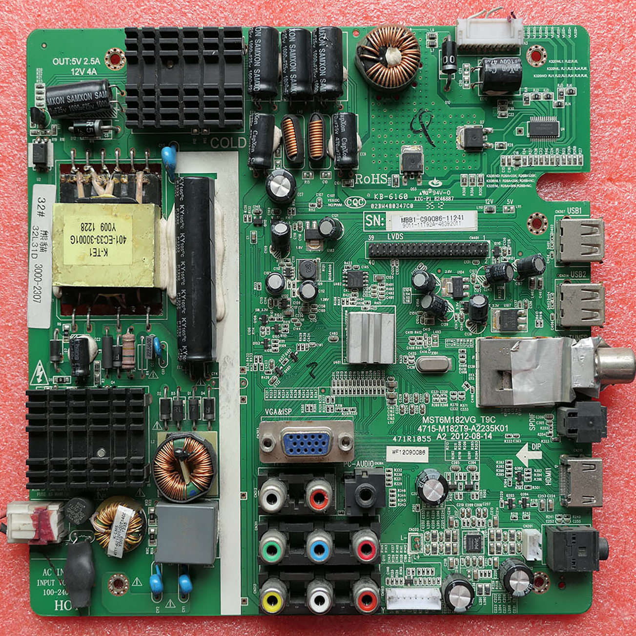 TCL L32C11 LE32D99主板MST6M182VG-T9C 4715-M182T9-A3235K01 屏 - 图3