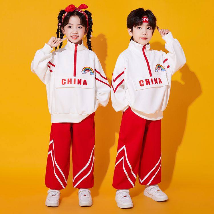 儿童啦啦队演出服中国风小学生运动会开幕式表演服幼儿园亲子班服,淘宝优惠券,粉丝福利购,淘宝优惠卷