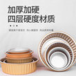 Golden foil tin box cheese sweet potato oven round shape