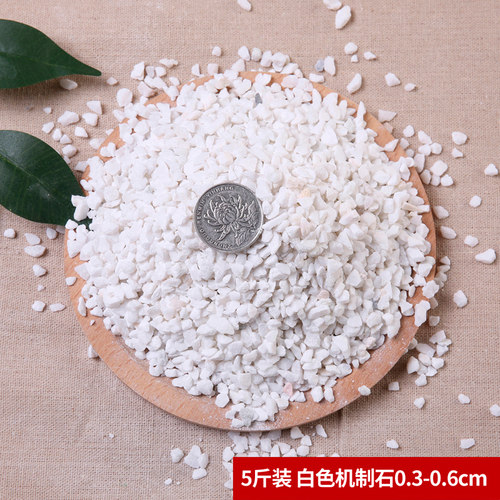 鹅卵石天然雨花石小白石子多肉铺面石盆栽花盆鱼缸庭院白色石头 - 图0