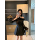 XINYI Dry Rose Spring ruffled Shoulder Chiffon Top for Women Slim and versatile Top ບັນຍາກາດ