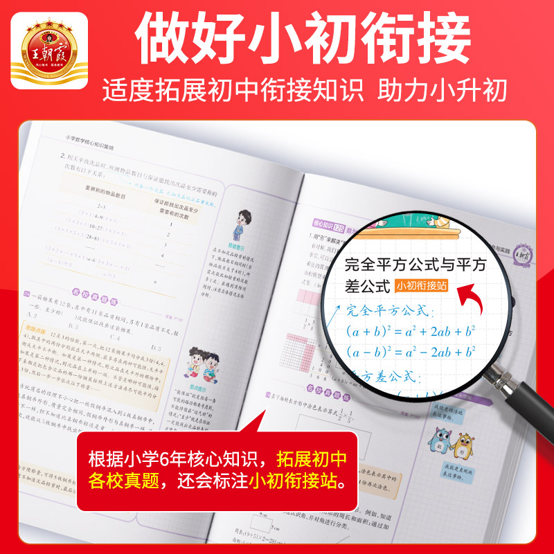 2023王朝霞核心知识集锦数学基础知识大盘点初中衔接教材一二三四五六年级小学知识大全手册考试总复习小升初大集结考点初中衔接