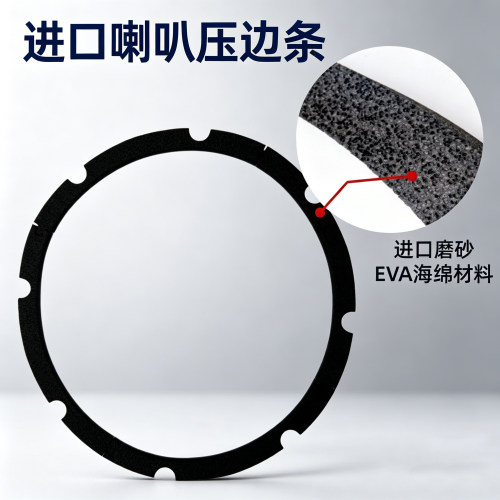 进口喇叭压边条6.5寸- 21寸通用 磨砂加厚EVA海绵密封垫减震防尘 - 图0