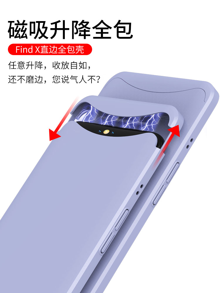 适用于oppo findx手机壳0pp0防摔fⅰnd x全包findx商务fidx套opfindx超薄0pp0男女findx网红fx限量版磁吸升降-图0