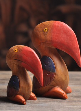 实木美观东南亚桌面摆件包邮