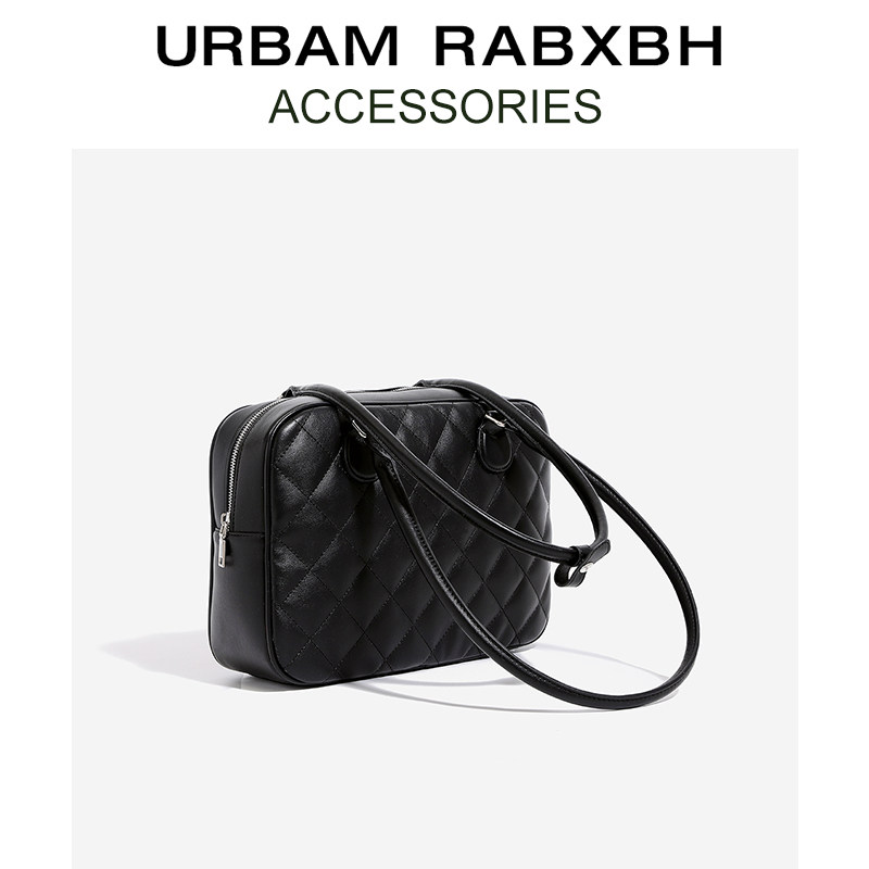 大容量吐司包女2024新款真皮手提单肩托特包菱格波士顿保龄球包包,淘宝优惠券,粉丝福利购,淘宝优惠卷