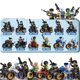 Anti-Terrorist Special Forces Police Special Police Motorcycle Building Blocks Small Particles Children's Puzzle Assembling Small Particles for Boys and Girls