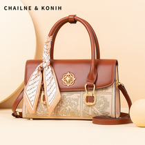 Bag Bag Middle-aged Lady Bag 2023 New Large Capacity Carry-on Satchel Embroidered Red Wedding Bag woman