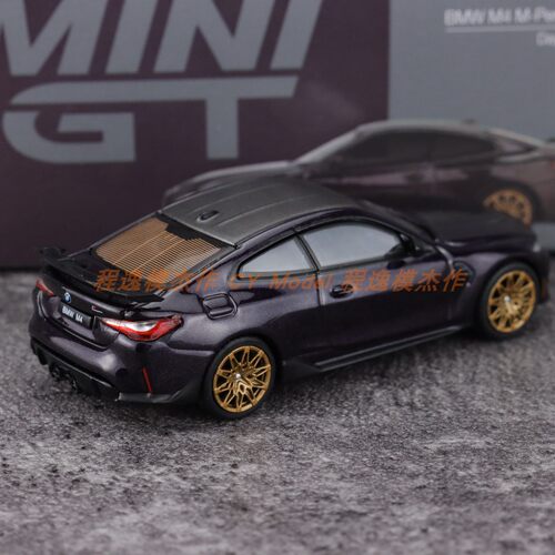 MINIGT 1:64 宝马 BMW M4 G82 紫色 合金汽车模型  1112 - 图0