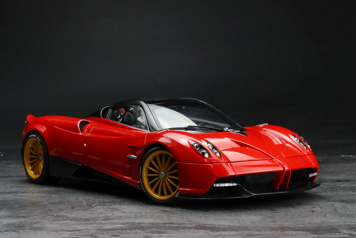 AA奥拓 Autoart 1:18 帕加尼花雅 pagani huarya 敞篷红 全开车模 - 图0