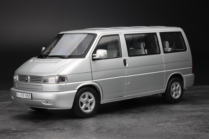 舒克 Schuco 1:18 大众 T4 VW MPV 银色 合金全开汽车模型 - 图0