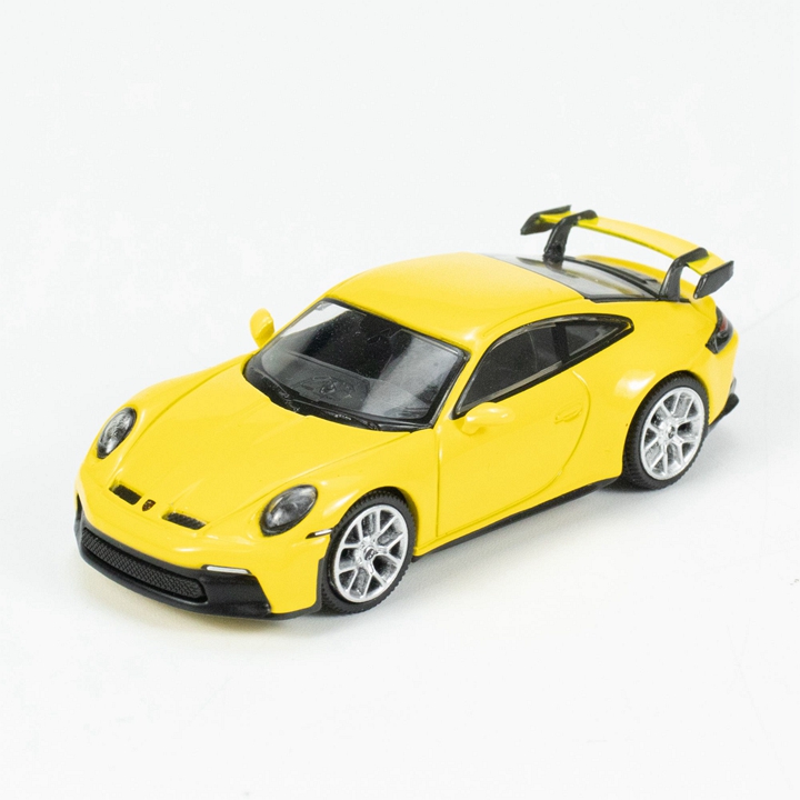 TSM-MINI GT 1:64保时捷 Porsche 911 992 GT3黄色合金车模-图0