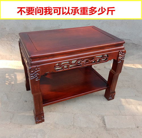 全实木奇石架底座承重盆景架鱼缸架室内客厅花架沙发边桌艺术品桌 - 图2