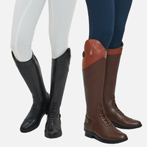 Equestrian Bull Leather Long Boots Man Riding Long Boots Womans Bull Leather High Cylinder Horse Boots Equestrian Outfit Riding Training Horse Boots