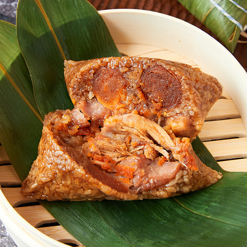 久知味粽子肉粽鲜肉大粽子嘉兴肉粽咸蛋黄肉粽高汤大肉粽早餐食品-图2