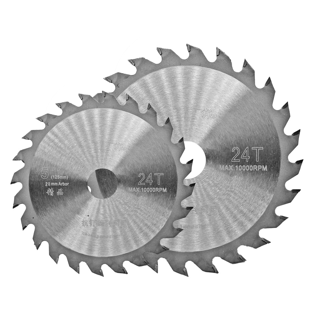 木工锯片 超薄 24T40齿5寸125mm内孔22毫米角磨机木头锂电切割片