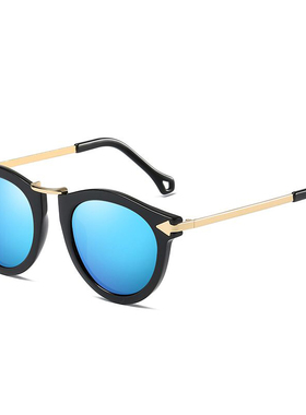 配近视太阳镜圆脸时尚韩版潮