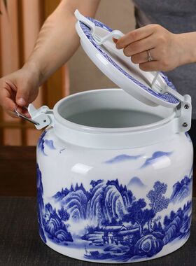 景德镇陶瓷防潮密封储物罐
