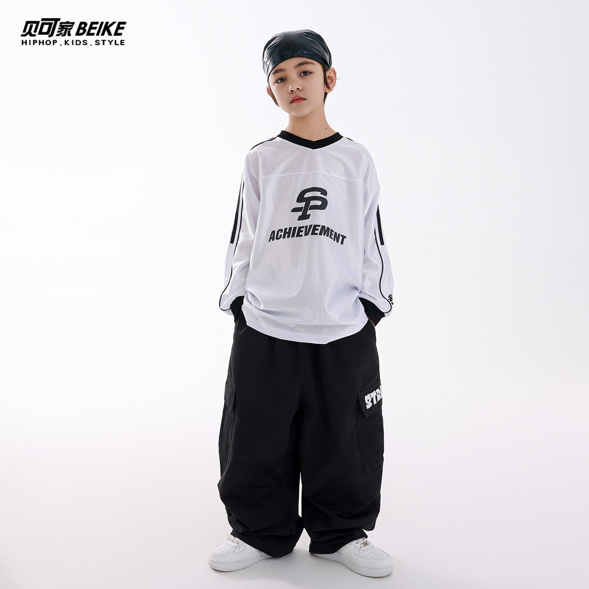 贝可家少儿街舞儿童潮服套装男童新款上衣hiphop裤子嘻哈表演出服,淘宝优惠券,粉丝福利购,淘宝优惠卷