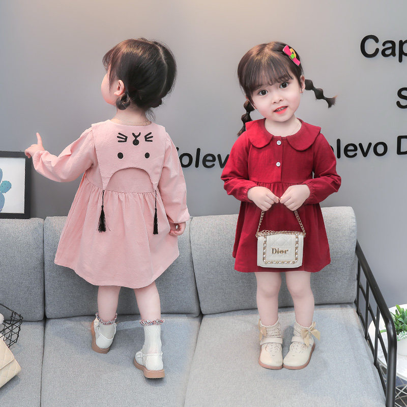 女童连衣裙春秋季时髦中小儿童2025新款秋装洋气女宝宝公主裙子,淘宝优惠券,粉丝福利购,淘宝优惠卷