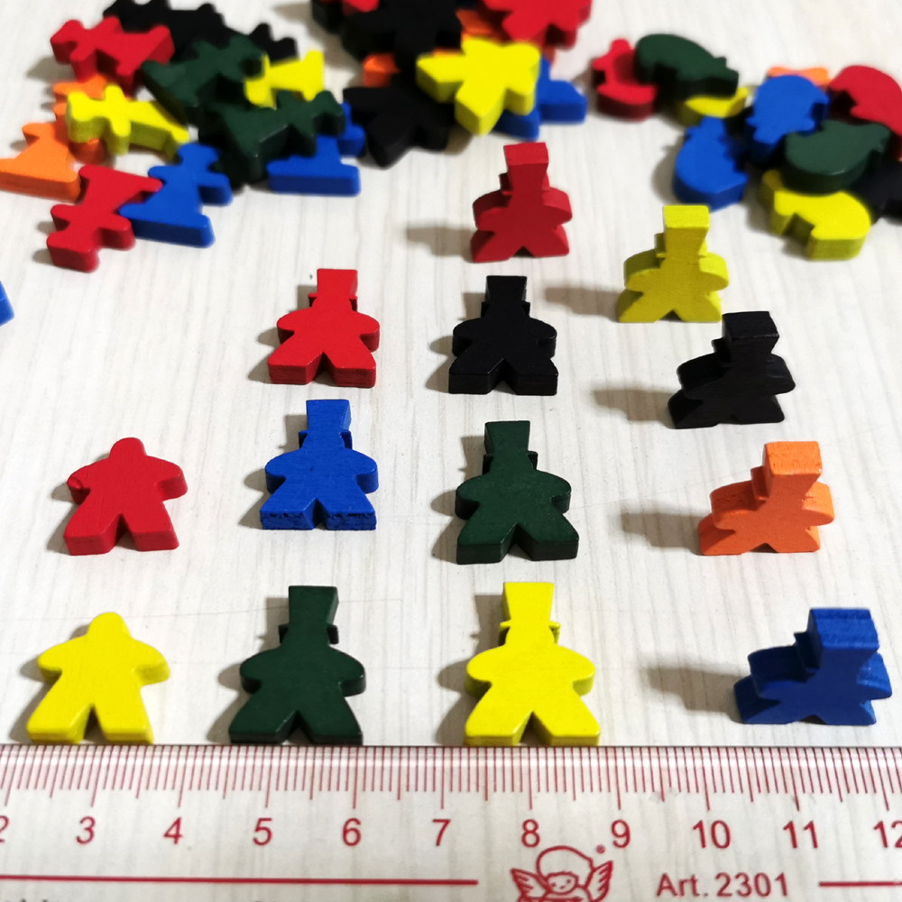 桌游驿站 tokens 火龙 Dragon Meeple marks 木质米宝派 策略配件 - 图1