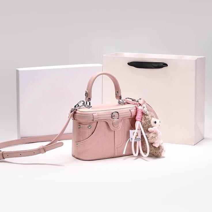 Callmekitten2025新款雪莉玫可爱小熊化妆包包时尚手提斜挎盒子包,淘宝优惠券,粉丝福利购,淘宝优惠卷