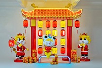 New Years Zodiac GRP Large hem Spring Festival Cartoon Dragon Sculpture Park District Commercial Square Mascot Beauty Chen