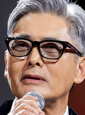 刘宇宁周润发同款老钱风浅色墨镜