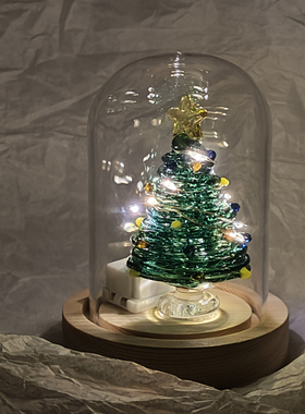手工烧玻璃圣诞树圣诞节礼物