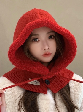 巴拉克拉法帽毛线帽女