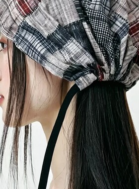 废土风乞丐帽时尚堆堆帽子女夏季薄款透气帽包头帽显脸小套头帽