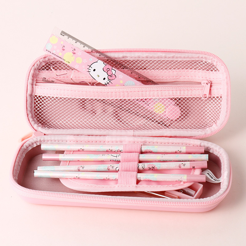 Hello哈喽Kitty儿童文具套装小学生铅笔盒学习用品礼盒8件套可爱 - 图2