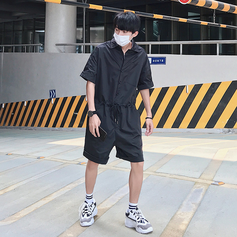 @潮上20夏季情侣日系复古九分裤 潮上服饰studios休闲裤