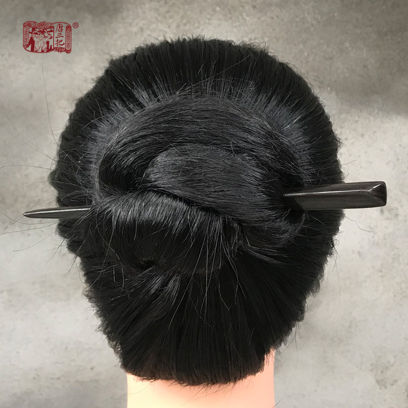 唐三把一字簪黑檀木三棱边发簪古风汉代配饰简约盘发儿童短发簪子,淘宝优惠券,粉丝福利购,淘宝优惠卷