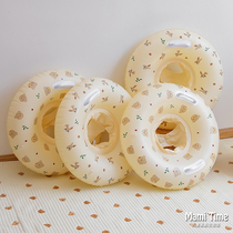South Korea INS cute cartoon printed swimming ring Children thickened with 1-2-year-old high face value baby seat ring auxiliary ring