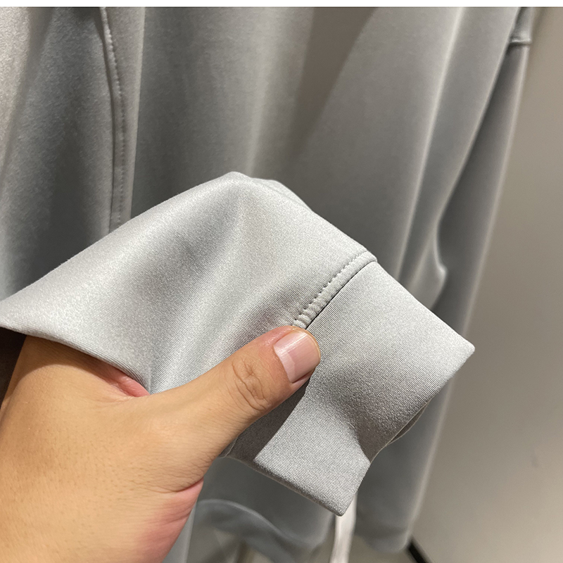 UA平替 柜1189意大利品牌高级空气层面料男女运动休闲圆领卫衣潮 - 图1