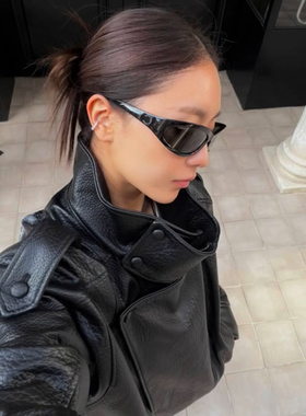陈伟霆同款Y2K防风大框墨镜